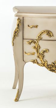 MG6816/PL - Rounded solid wood bedside table by OAK - view 2