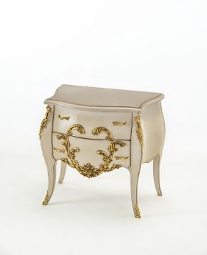 MG6816/PL - Rounded solid wood bedside table by OAK - view 4