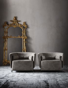 GN8060 - Armchair upholstered in fabric or in leather by OAK - view 3