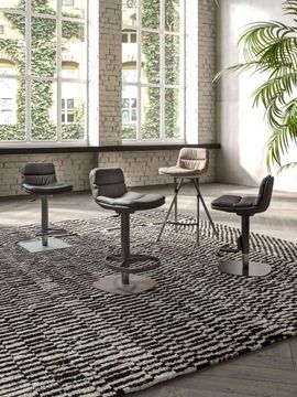 Adjustable Barstool Morris by Ozzio Italia - view 3
