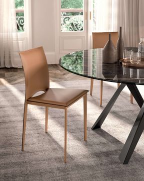 Hard Leather Chair Viva by Ozzio Italia - view 4