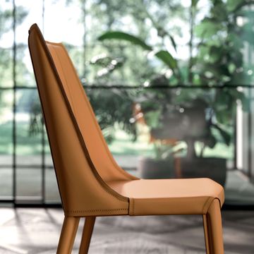 Hard Leather Chair Loren by Ozzio Italia - view 4