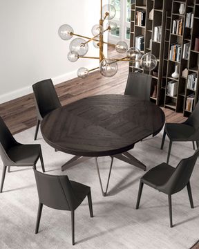 Hard Leather Chair Loren by Ozzio Italia - view 9