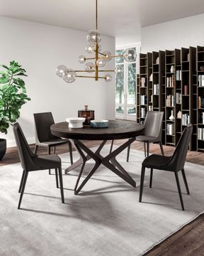 Hard Leather Chair Loren by Ozzio Italia - view 7