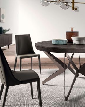 Hard Leather Chair Loren by Ozzio Italia - view 8