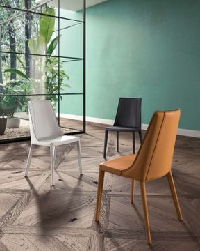 Hard Leather Chair Loren by Ozzio Italia - view 3