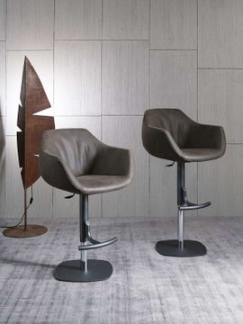 Adjustable Barstool Boris by Ozzio Italia - view 4