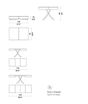 Transformable Tables Box by Ozzio Italia - view 5
