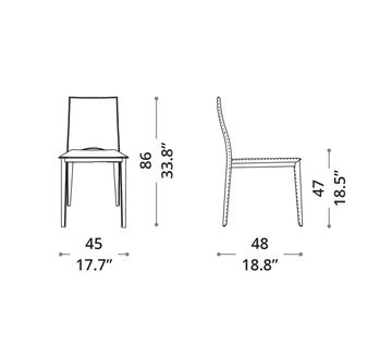 Hard Leather Chair Viva by Ozzio Italia - view 8