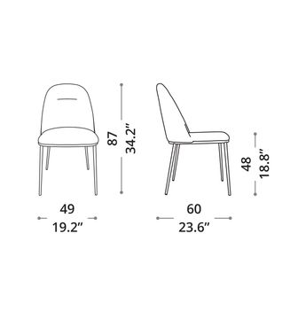 Upholstered Chair Juliette by Ozzio Italia - view 8