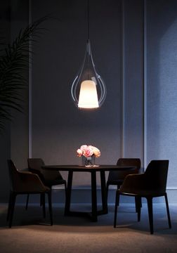 ZOE - Blown glass pendant lamp by Cangini & Tucci - view 4