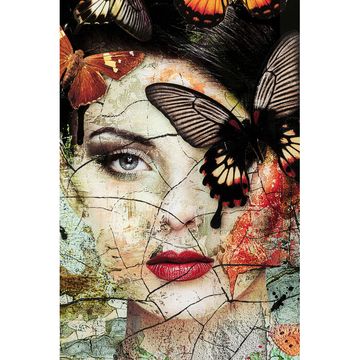 Glass Picture Lady Butterfly 100x150cm by KARE Design - view 3