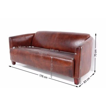 Sofa Cigar Lounge 3-Seater by KARE Design - view 5