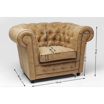 Armchair Oxford Vintage by KARE Design - view 2