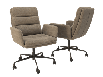 CHAIR HELSINKI TWILL With wheels by Akante - view 4