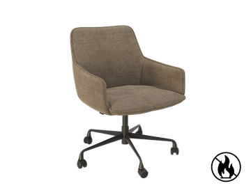 CHAIR AMSTERDAM TWILL With wheels by Akante - view 3