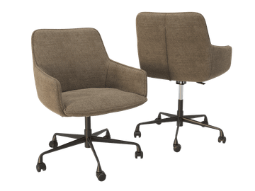 CHAIR AMSTERDAM TWILL With wheels by Akante - view 5