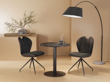 CHAIR NEW YORK BI-MATIERE Rotating seat by Akante - view 4