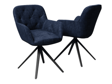 CHAIR CHARLESTON TWILL Rotating seat by Akante - view 5