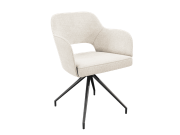 CHAIR CHICAGO TWILL Rotating seat by Akante - view 3