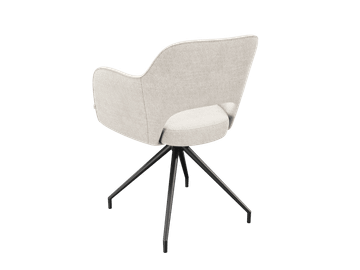 CHAIR CHICAGO TWILL Rotating seat by Akante - view 4