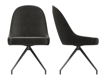 CHAIR MIAMI TWILL Rotating seat by Akante - view 6