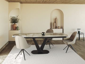CHAIR MIAMI BI-MATIERE Rotating seat by Akante - view 3
