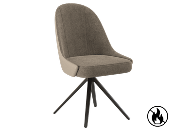 CHAIR MIAMI BI-MATIERE Rotating seat by Akante - view 4