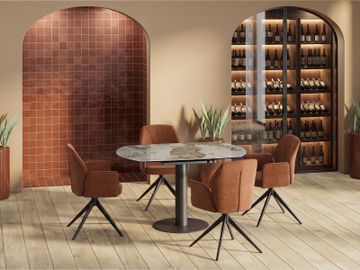 CHAIR VIENNA TWILL Armrests by Akante - view 4