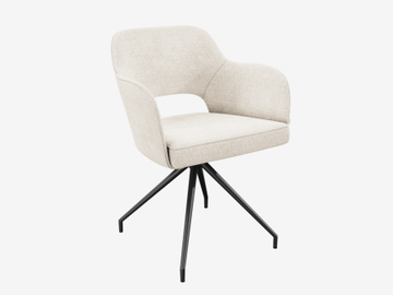 CHAIR CHICAGO TWILL Rotating seat by Akante - view 2