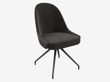 CHAIR MIAMI TWILL Rotating seat by Akante - view 2