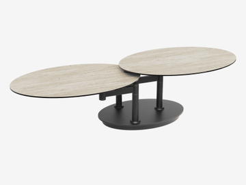 COFFEE TABLE ALBA With wheels by Akante - view 2