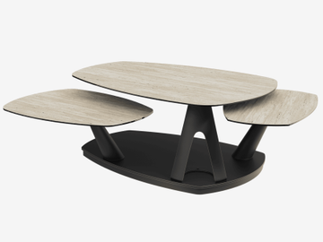 COFFEE TABLE OPUS With wheels by Akante - view 2