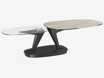 COFFEE TABLE OSIRIS With wheels by Akante - view 2