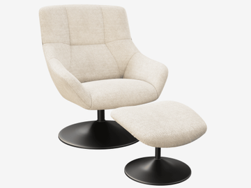 ARMCHAIR BILBAO Rotating seat by Akante - view 2