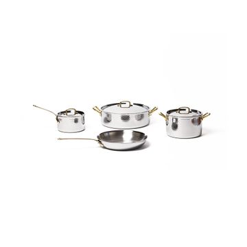 Hammered Stainless Steel Cookware Set by Officine Gullo srl - view 4