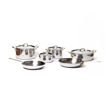 Hammered Stainless Steel Cookware Set by Officine Gullo srl - view 2