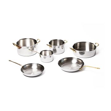 Hammered Stainless Steel Cookware Set by Officine Gullo srl - view 3