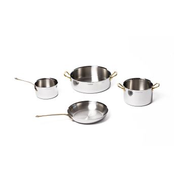 Hammered Stainless Steel Cookware Set by Officine Gullo srl - view 5