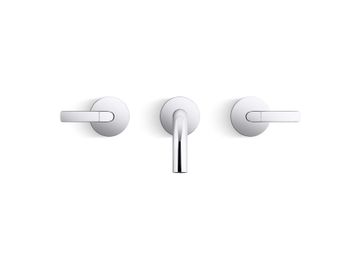 One Nazaré Wall-Mount Sink Faucet, Lever Handles by Kallista - view 2