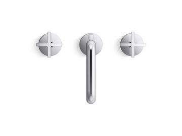 One Sink Faucet, Low Spout with Lift Rod, Cross Handles by Kallista - view 4