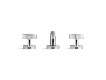 One Sink Faucet, Low Spout with Lift Rod, Cross Handles by Kallista - view 2