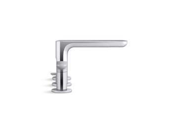 002 Widespread Sink Faucet, Low Spout, Lever Handles by Kallista - view 3