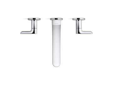002 Wall Mount Widespread Sink Faucet, Lever Handles by Kallista - view 4