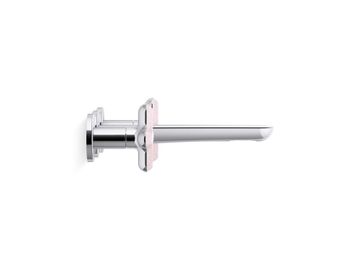 002 Wall Mount Widespread Sink Faucet, Rose Quartz Cross Handles by Kallista - view 3