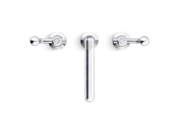Vice Widespread Sink Faucet, Crank Handles by Kallista - view 4