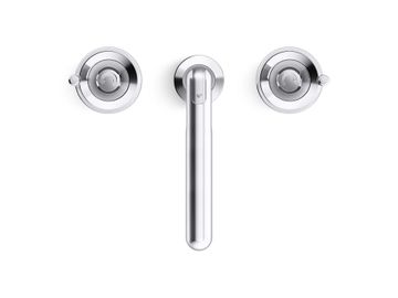 Vice Widespread Sink Faucet, Wheel Handles by Kallista - view 3