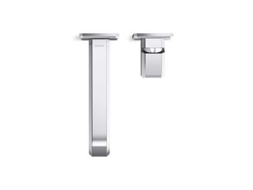 Bezel Wall Mount Single Control Sink Faucet, Elongated Spout by Kallista - view 4