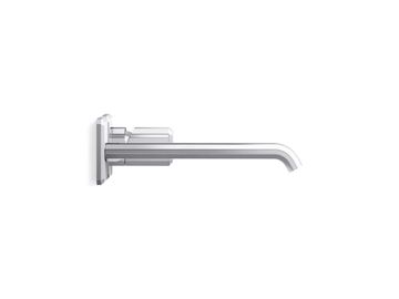 Bezel Wall Mount Single Control Sink Faucet, Elongated Spout by Kallista - view 3