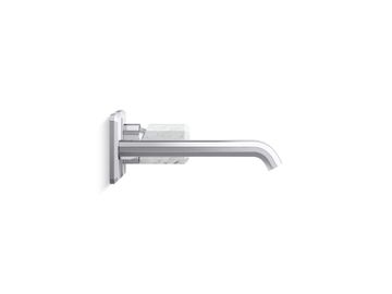 Bezel Wall Mount Single Control Sink Faucet, White Carrara Handle by Kallista - view 3